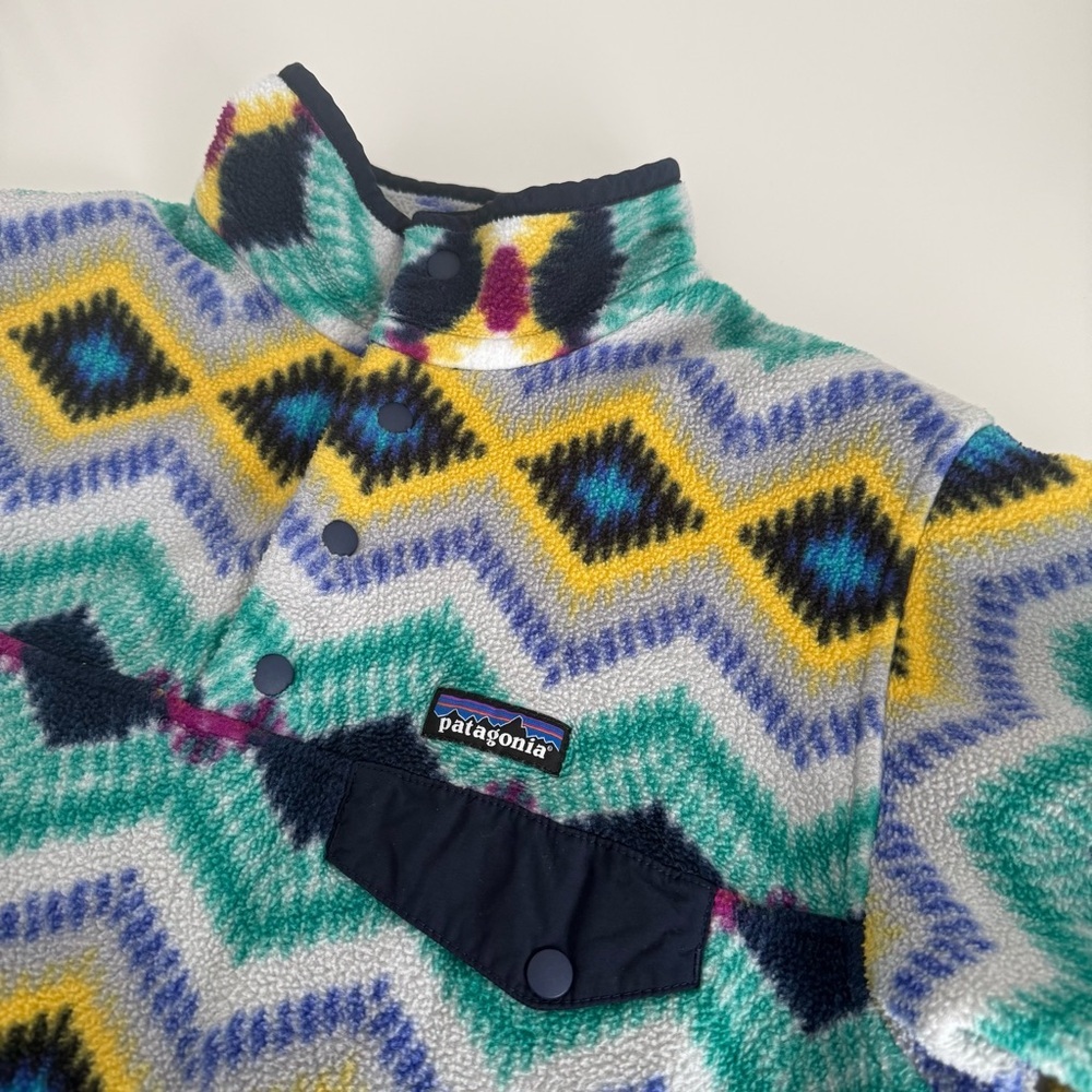 Patagonia Synchilla Snap-T Fleece Pullover Aztec Print Small